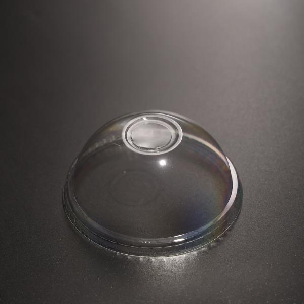 95 mm PET desechable transparente de plástico tapa de copa de cúpula adecuado para la taza de café helado
