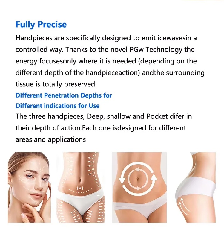 3 Handle 2.45GHz Onda PRO Coolwave Cellulite Removal Weight Loss Standing Body Slimming Machine