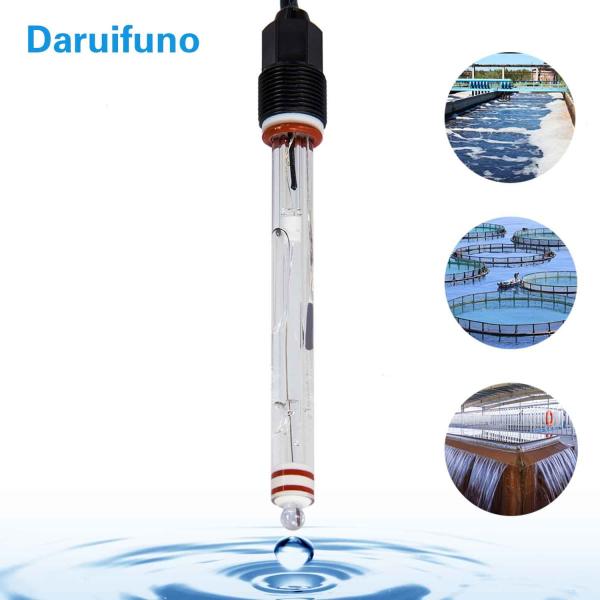 NTC10K 0~80℃ Temp. Compensation Glass PH Sensor For Dirty Water