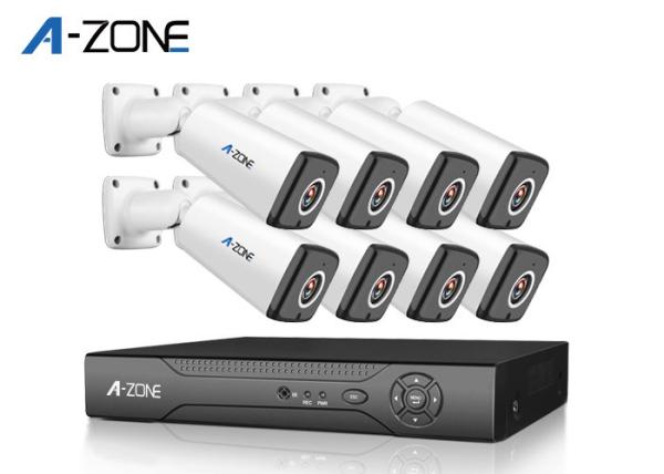 White Case 8CH AHD CCTV Kit  Dvr Full Hd Cctv Kit H.264 Home Security