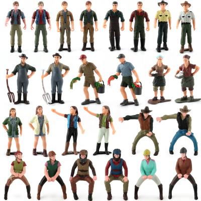 26 PCS People At Work Model Toy Pretend Professionals Figurines Career Figures Individually Hand-Painted People Toys