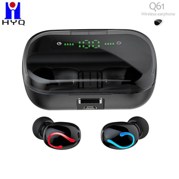 IPX5 Waterproof 10m Power Bank Earphones Danamic Driver For Sports