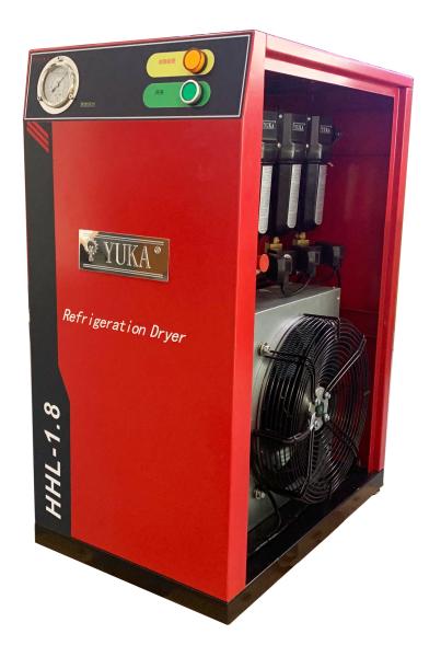 Advanced Technology Compressed Air Dryer for Inlet Temperature ≤45C and Standard Working Pressure 0.7MPa