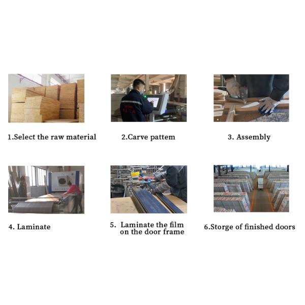 Customizable Wooden Wood Double Doors Solid Interior Veneer Room Modern Panel  Door for Office Philippines Price with Smart Lock