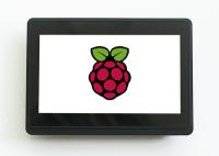 Éclat capacitif de lentes de pouce 300 du moniteur 7 d'écran tactile de C.C 12V 1024x600 d'affichage à cristaux liquides