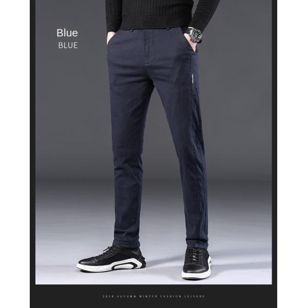 None Printing Methods Men's Casual Pants Elastic Cotton Suit Pants for Men's Clothing