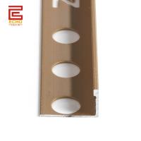 3/8 en aluminium bande de décoration de tuiles de laiton satiné en forme de canal L bord plat décoration de tuiles