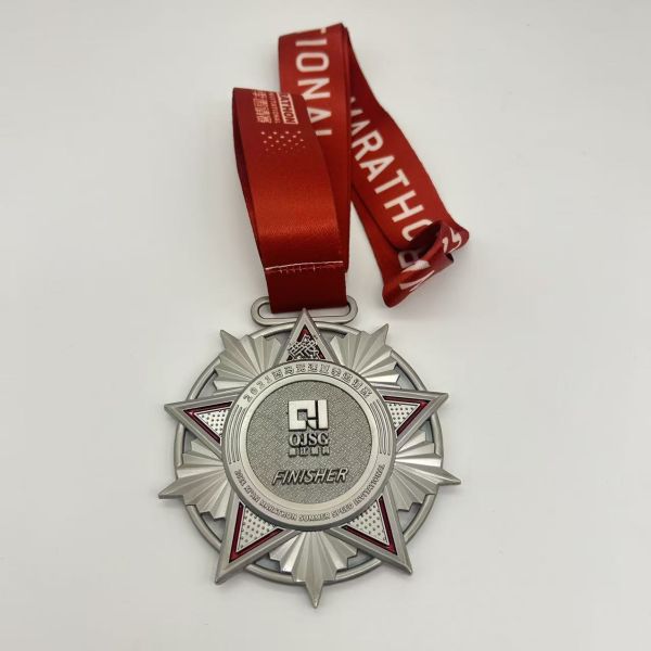 Xinmei custom award medals gold plated with ribbon gold metal medals for students