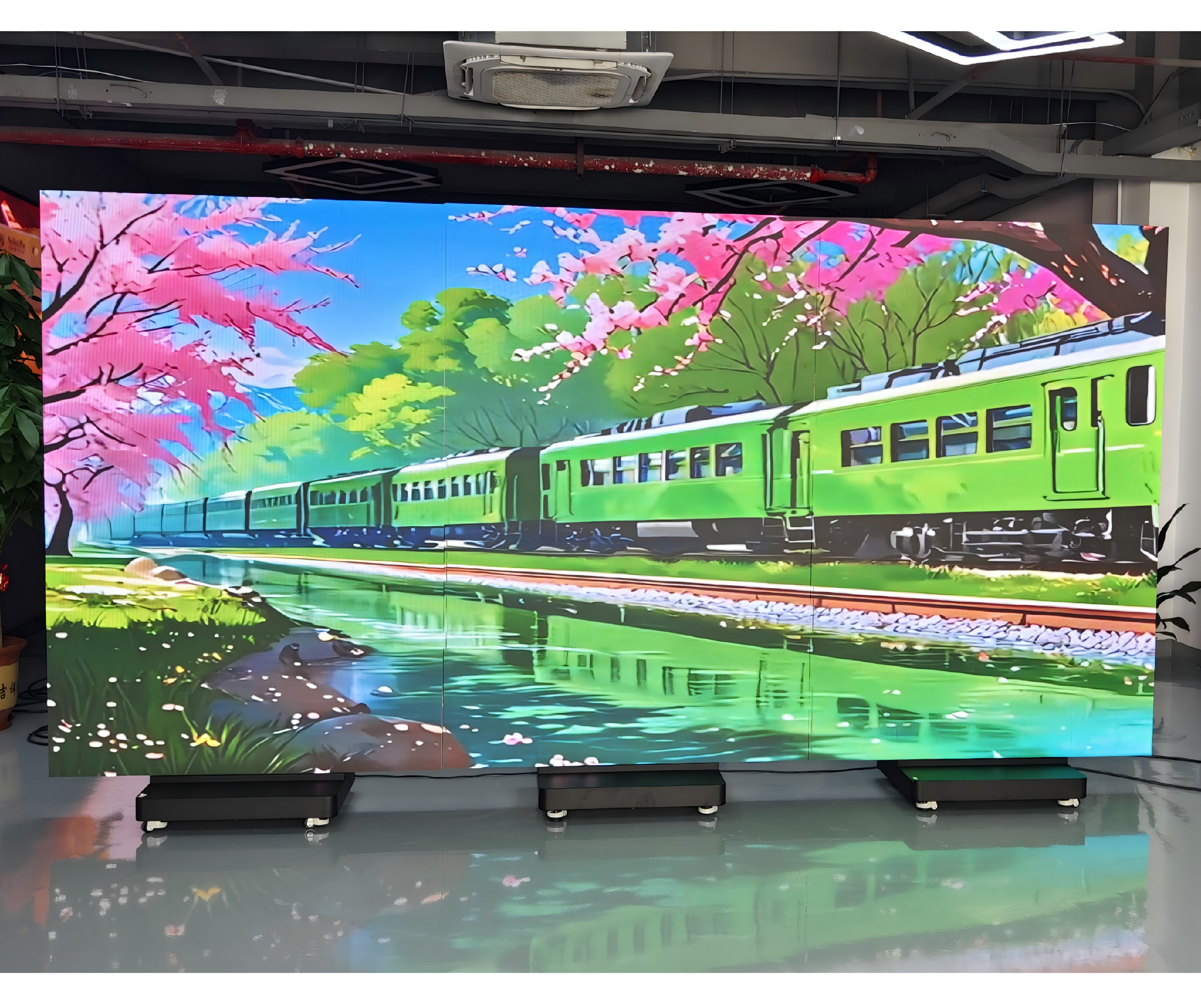 Full Color Indoor led display Tri Fold Foldable LED Poster Screen Display