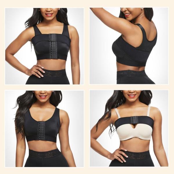 Cliente OEM Spandex Shapewear HEXIN sutiã de compressão para roupas íntimas pós-parto feminina