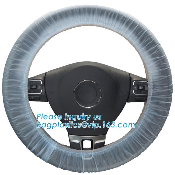 Protective automobile products steering wheel cover, Protector set steering wheel gearstick airbrake seat cover foot mat