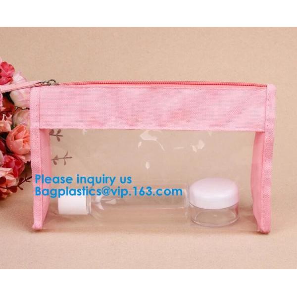 Custom PVC cosmetic bag Zipper Clear Toiletry Bag,Promotional Travel Bag pvc Zipper Bag Custom Logo Toilery Cosmetic Bag