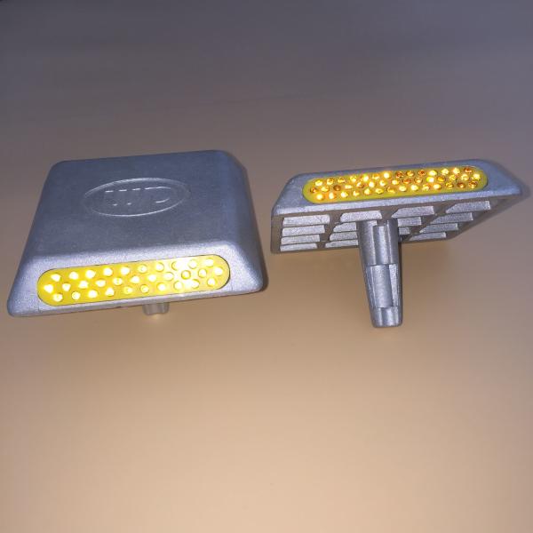 10CM Cat'S Eye Reflectors Retroreflective Aluminum Road Stud With Pin
