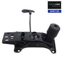 Black Swivel Office Chair Mechanism Adjustable Modern Style With Gas Lift System