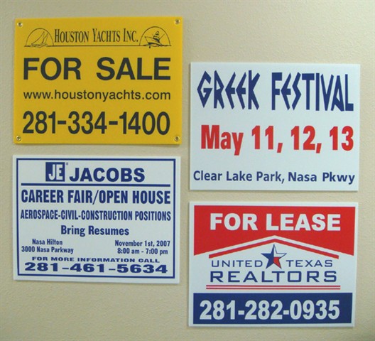 UV Stabilized Corrugated Plastic Yard Sign 4mm Coroplast Sign Board