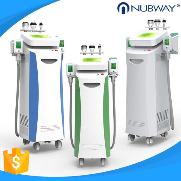 Fat Burning 5 handles Vacuum Cavitation+RF+Cryolipolysis Radio Frequency slimming machine