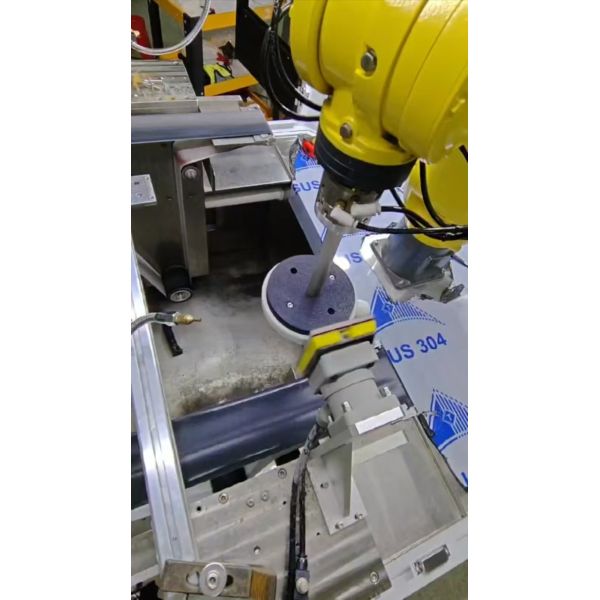 Adjustable Speed Deburring Robot Articulated For Plastic Mirror Housing