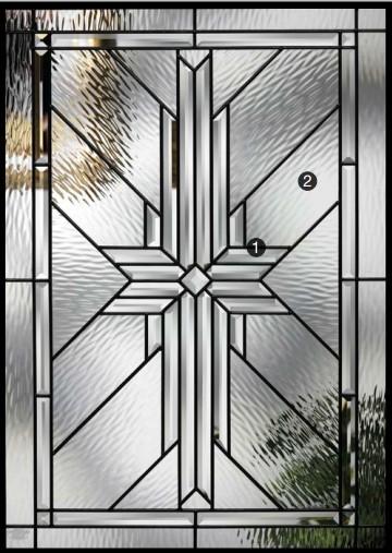 patina caming decorative glass panel  in doors and windows
