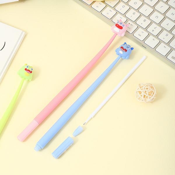 5 Pcs Cute Cartoon Gel Encrier Pins, Shake Gel Pins Pour Les Enfants Et Les Filles, Kawaii écrire des stylos Pour la fête de l'école Bureau à la maison, Cadeaux pour les étudiants ((0.5mm,Star Style,Blacak)