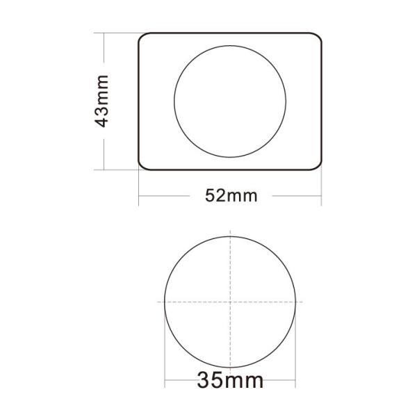 Ultra-Thin Stainless Steel Illuminated Push Button with Braille and IP65 Rating for Elevators
