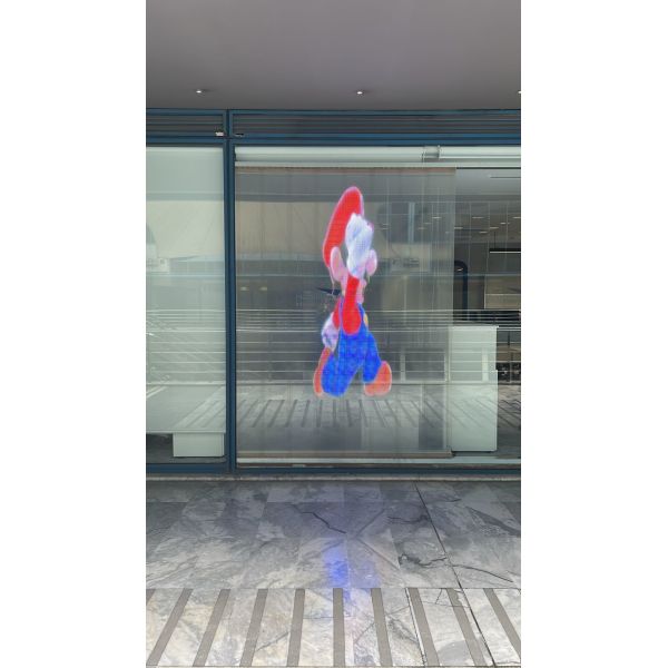 Flexible Film Type LED Transparent Display P5 for Glass Windows Commercial Use