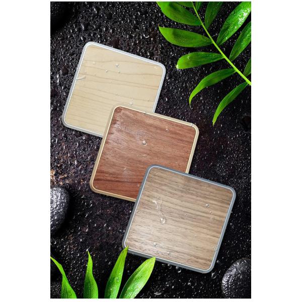 Smart Phone Wooden Wireless Charger 2 - 10mm Transmission Distance Qi Charging Pad