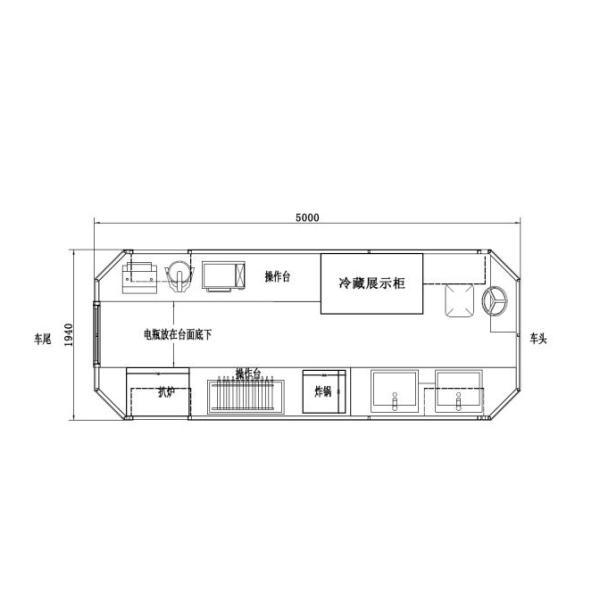 Food Trucks Electric Mobile Food Cart Hotels