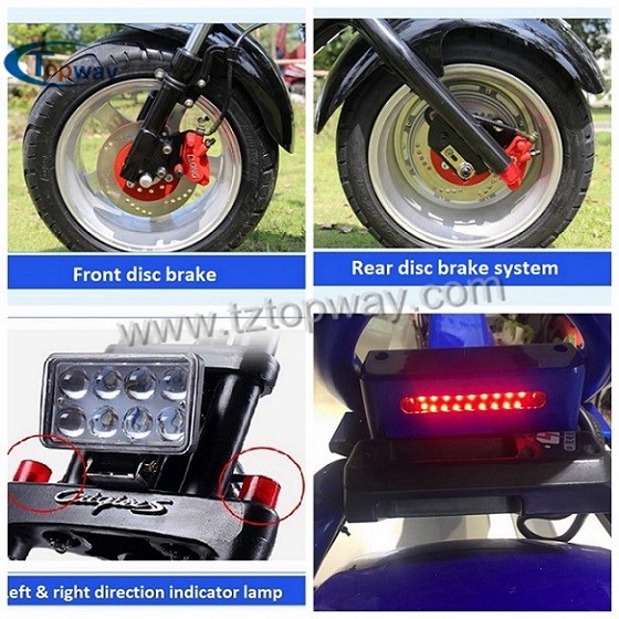 1000w 12inch 60V 12Ah 45KPH fat tire citicoco electric scooter