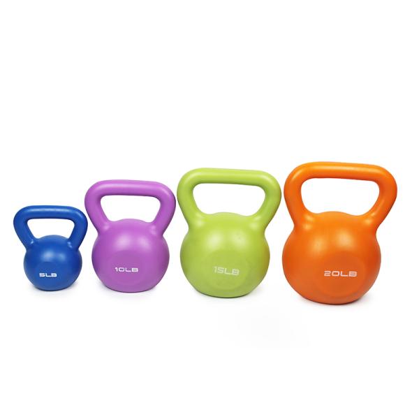 Hot Selling Cheap Sand Filled Plastic Custom Logo Colorful Cement Kettlebell