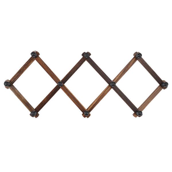 Chave de lenço pendurada 95 * 35cm Prateleira de armazenamento de madeira Pável Prateleira doméstica retrátil