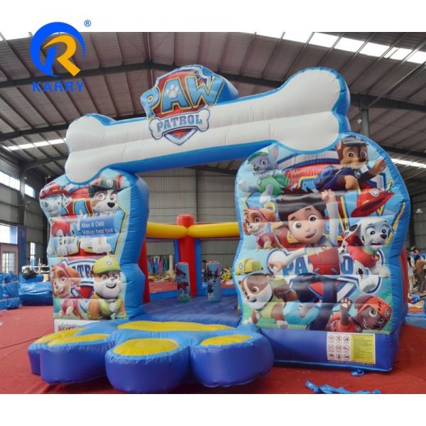 Unisex Inflatable Bouncer with Slide Design Cartoon Kids Inflatable Combo Bouncer