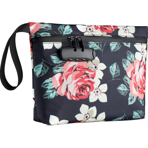 Сумка с замком, банковская сумка с замком, сумка с деньгами для наличных денег, водонепроницаемая сумка для наличных денег с молниеносной решеткой, для наличных денег, мобильный телефон