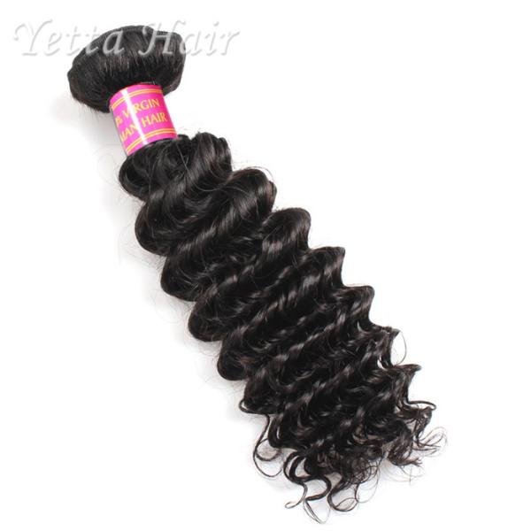 Real Deep Wave Indian Peruvian Virgin Hair No Mixed Animal Hair or Synthetic Hair