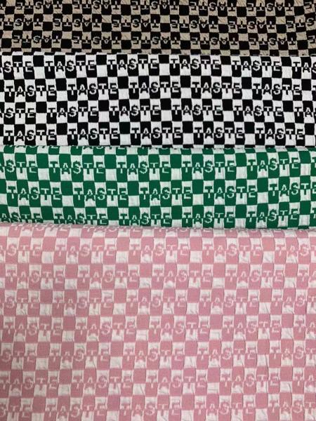 Kniting Polyester Bubble jacquard Elegent Fashion Designs for Women Dress and Scarf Static-free waterproof Antiflaming