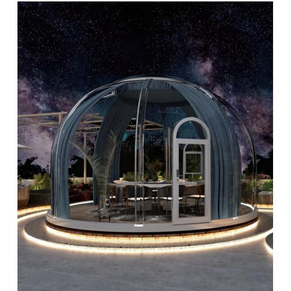 цвет шатра Glamping купола пузыря ПК 5m геодезический полностью прозрачный