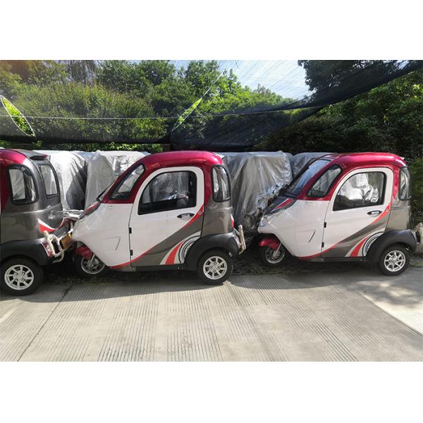 3 Seat Adult 1500W Enclosed Electric Tricycle