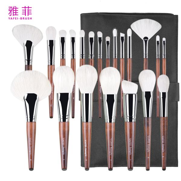 282A18023 Luxury 23pcs Make Up Brushes Animal Hair Professional Makeup Brush Set Private Label Custom Logo