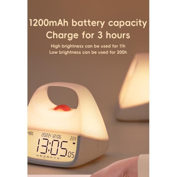 ABS Orange Dot Desk Clock for Bedroom Charming and Adorable Design Quartz Motivity
