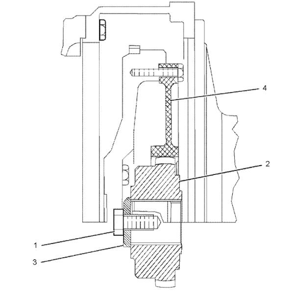 134-9682 1349682 Partes del motor de excavadora de ruedas con eje de flanco de acoplamiento para C7.1 M320F