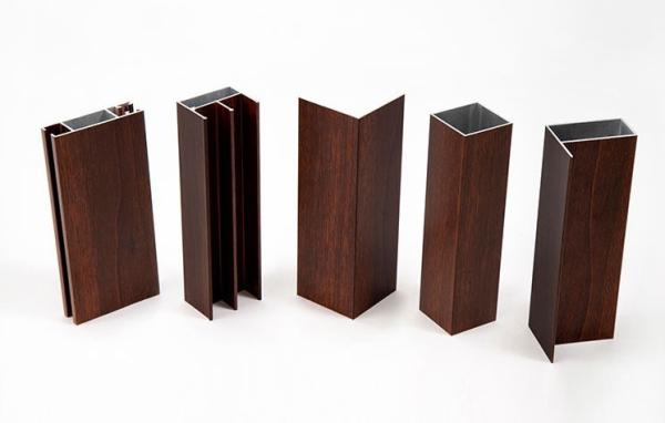 0.7mm Wood Grain 6061 Aluminum Extrusion For Kitchen Cabinet