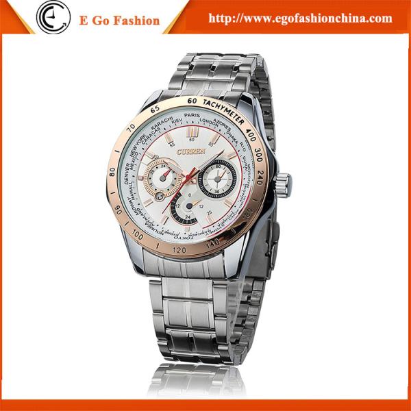 3 Colors Available Fashion Watch Unisex Watch 3 Subdials Watches OEM ODM Stainless Watches