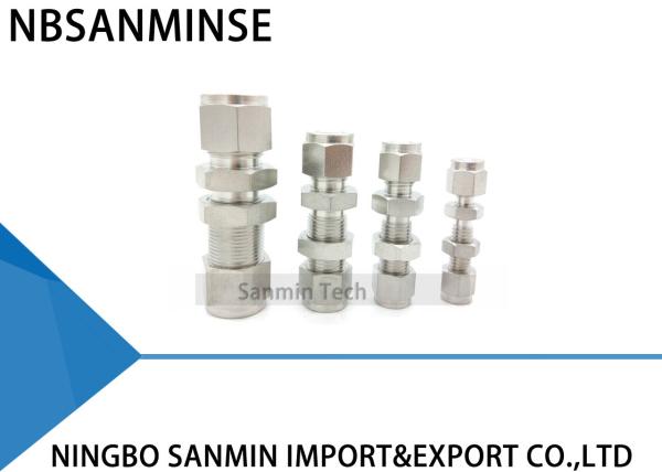 Encanamento apropriado pneumático de aço inoxidável Sanmin de alta qualidade cabendo da união SS316L do anteparo dos BU