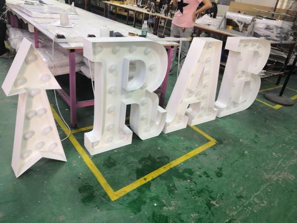 Stainless Steel 3D LED Acrylic Signage , Outdoor Lighted Letters For Buildings