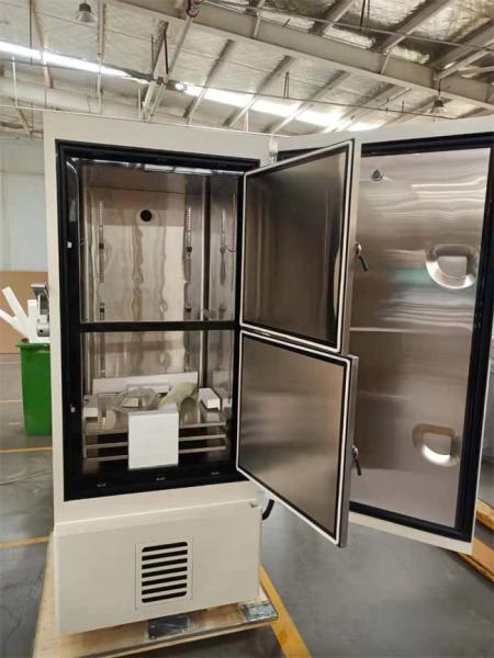 -40 To -80 Degree Auto Cascade Cooling Sytem Biomedical Ultra Cold Freezers Stainless Steel