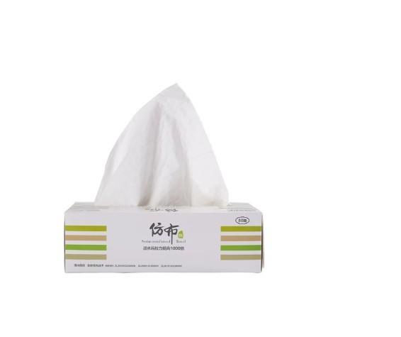 Virgin Wood Pulp Cotton Thread 20*18CM Facial Paper Towels