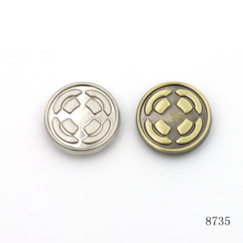 19mm Zinc Alloy Rivet OEM ODM Cap Rivet With Custom Embossed Logo
