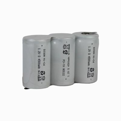 -40C Low Temperature Rechargeable NiCd D KRH33/62 3.6V 4.5Ah Battery Pack For Emergency Lighting