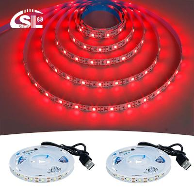 120 LEDs 8mm Vermelho Uma luz um corte Electroplate flexível SMD2835 Led Strip Light 5v