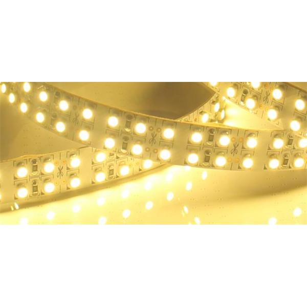 Mètre flexible à deux lignes des bandes 5 du lumen élevé 3528 SMD LED 1200 LED pour d'intérieur