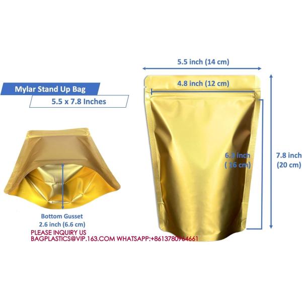Stand Up Zipper Lock Aluminum Foil Bag, Packaging for Small Businesses, Packaging Bags